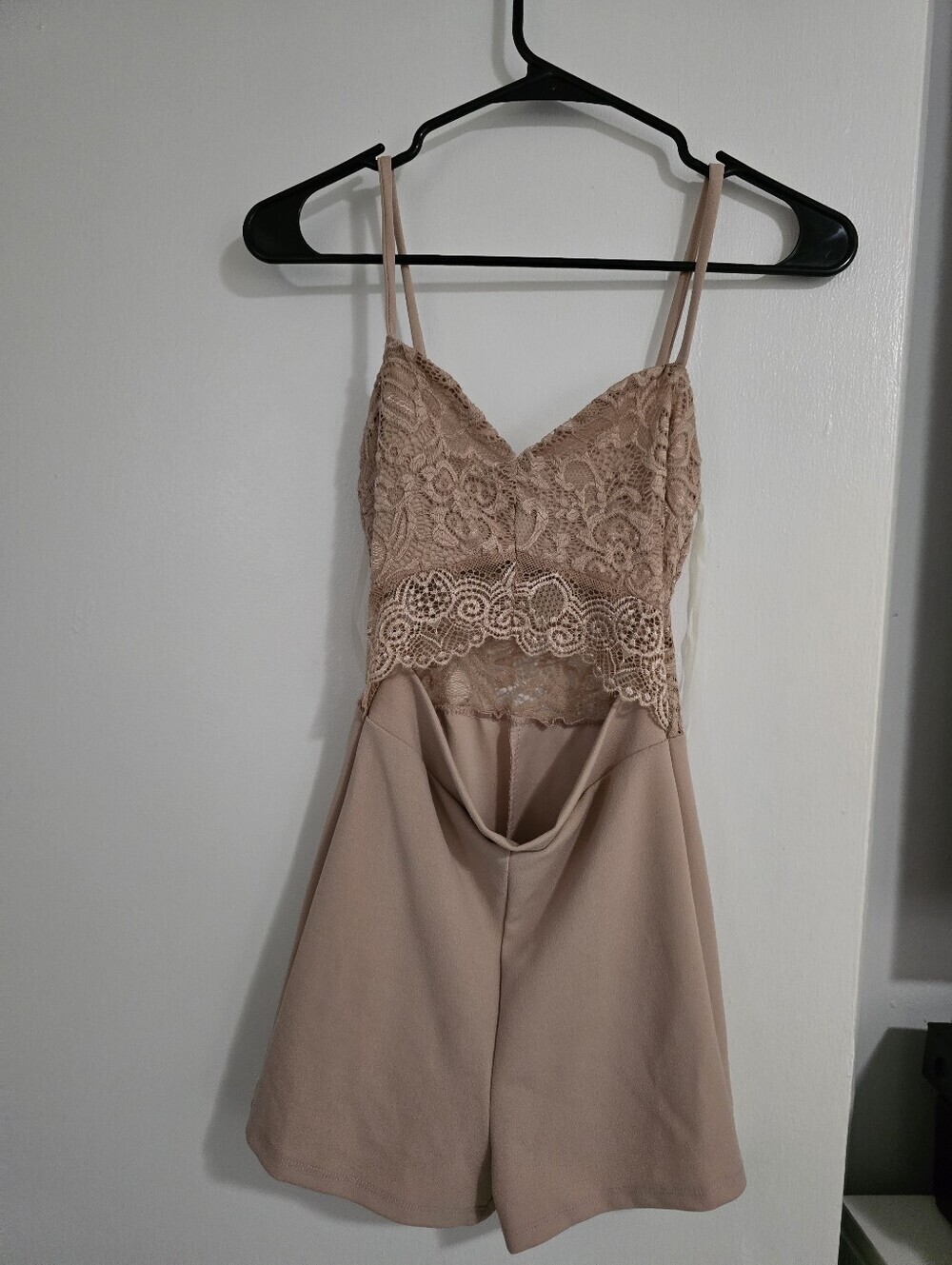 Blush Lace Bodice Romper